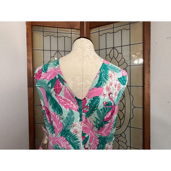 Betty Page Sugar Beat Flamingo Dress Rockabilly Vixen Pin Up Size 6 NWT - Picture 6 of 13